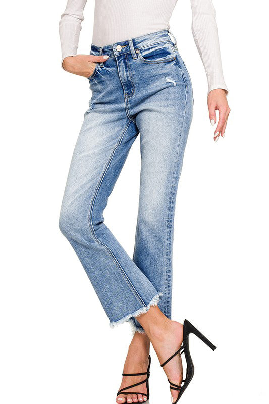 Short Girl Perfect Cropped Jeans-Cute-Trendy-Shop-Womens-Boutique-Clothing-Store