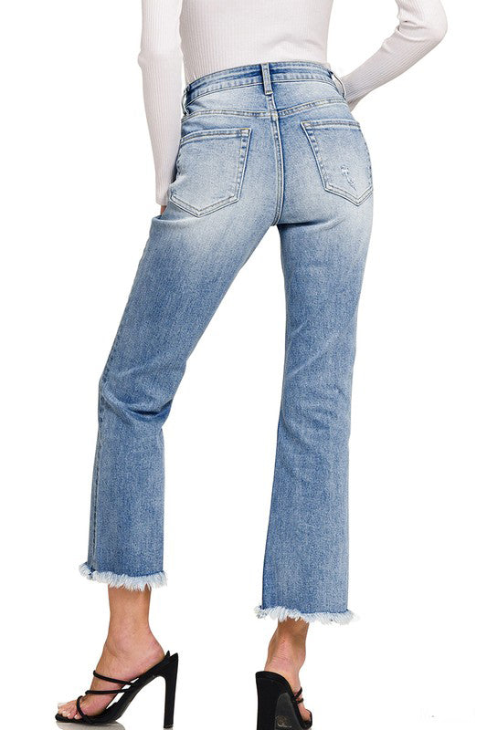 Short Girl Perfect Cropped Jeans-Cute-Trendy-Shop-Womens-Boutique-Clothing-Store