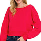 Take The Train Red Boat Neck Pullover-[option4]-[option5]-Cute-Trendy-Shop-Womens-Boutique-Clothing-Store