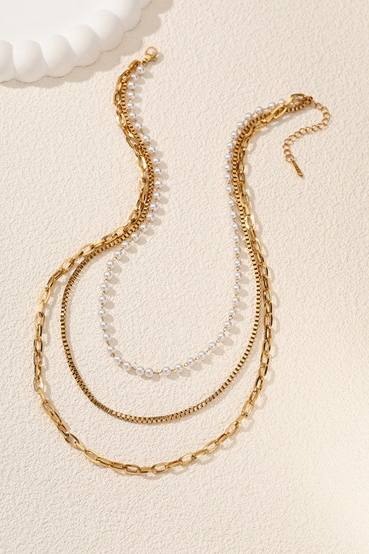 For Any Day Layered Pearl Necklace-[option4]-[option5]-Cute-Trendy-Shop-Womens-Boutique-Clothing-Store