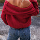 Put on Your Lipstick Red Off Shoulder Sweater-[option4]-[option5]-Cute-Trendy-Shop-Womens-Boutique-Clothing-Store