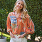Let's Get Lost Orange Floral Top.-[option4]-[option5]-Cute-Trendy-Shop-Womens-Boutique-Clothing-Store
