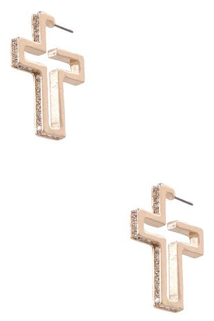 Your Invitation Cut Out Cross Earrings-[option4]-[option5]-Cute-Trendy-Shop-Womens-Boutique-Clothing-Store