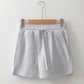 Wind Is No Problem Grey Drawstring Skort-[option4]-[option5]-Cute-Trendy-Shop-Womens-Boutique-Clothing-Store