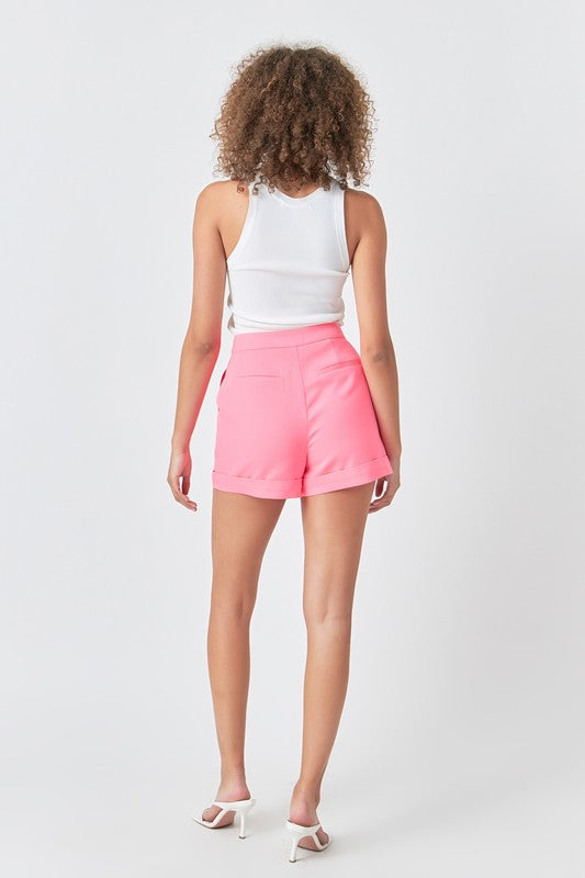 Endless Summer Bright Pink Tailored Shorts-[option4]-[option5]-Cute-Trendy-Shop-Womens-Boutique-Clothing-Store