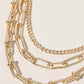 Perfect Day Gold Paperclip Necklace-[option4]-[option5]-Cute-Trendy-Shop-Womens-Boutique-Clothing-Store