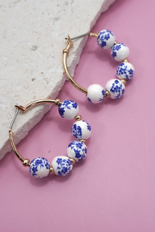 Remembering Good Times Porcelain Hoops-[option4]-[option5]-Cute-Trendy-Shop-Womens-Boutique-Clothing-Store