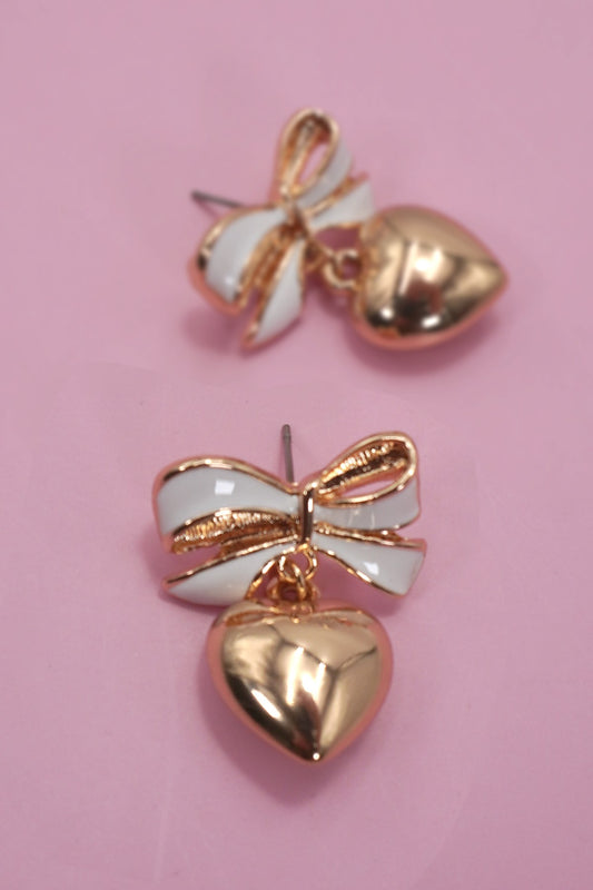 Bubble heart Bow Earring-Cute-Trendy-Shop-Womens-Boutique-Clothing-Store