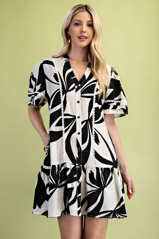 Make Me Smile Black & Champagne Dress.-[option4]-[option5]-Cute-Trendy-Shop-Womens-Boutique-Clothing-Store