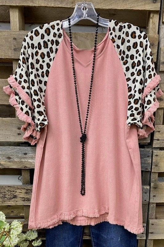 Leopard Lovely Pink Top-[option4]-[option5]-Cute-Trendy-Shop-Womens-Boutique-Clothing-Store