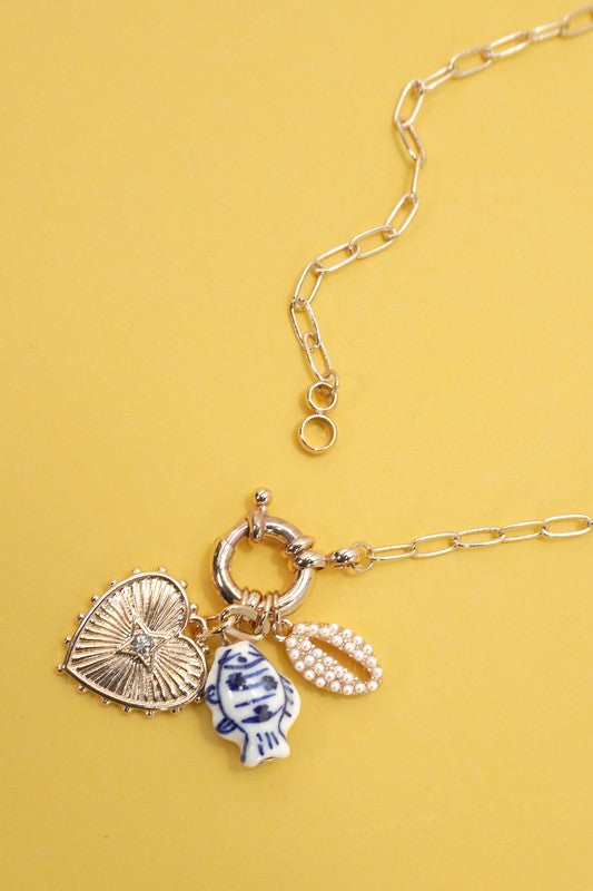 Head To The Coast Charm Necklace-[option4]-[option5]-Cute-Trendy-Shop-Womens-Boutique-Clothing-Store