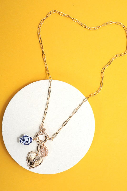 Head To The Coast Charm Necklace-Cute-Trendy-Shop-Womens-Boutique-Clothing-Store