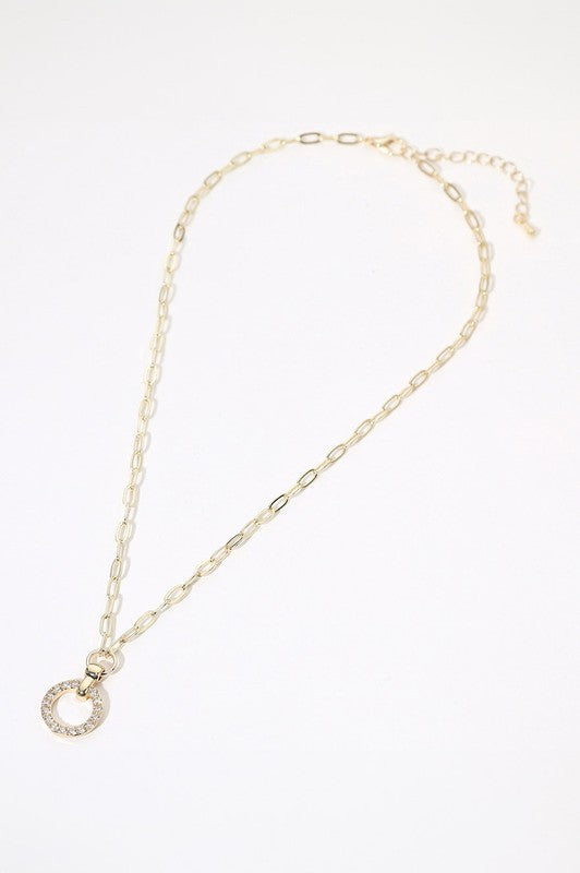 Real World Pave Ring Necklace-[option4]-[option5]-Cute-Trendy-Shop-Womens-Boutique-Clothing-Store