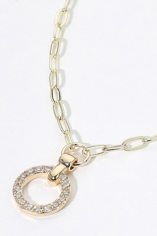 Real World Pave Ring Necklace-[option4]-[option5]-Cute-Trendy-Shop-Womens-Boutique-Clothing-Store