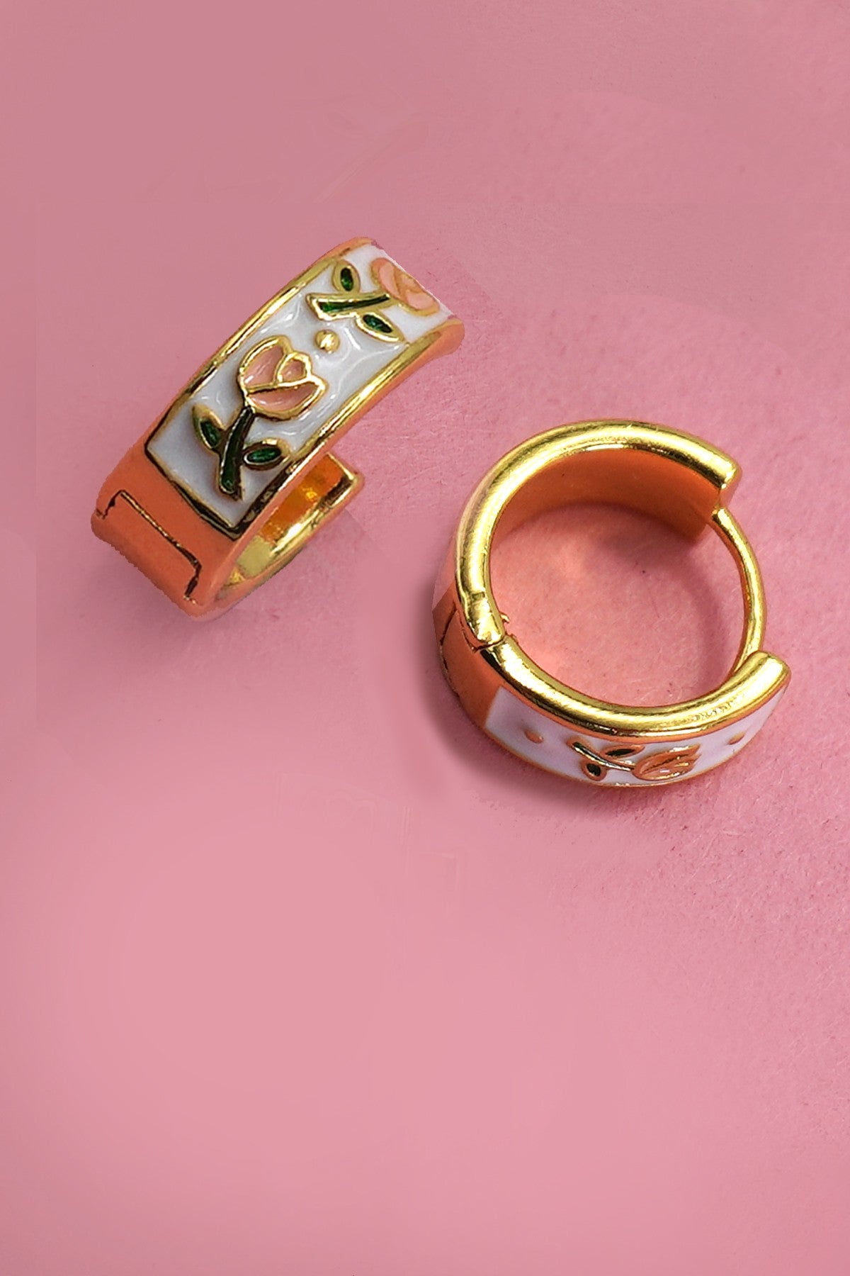 Small floral hoop earring-[option4]-[option5]-Cute-Trendy-Shop-Womens-Boutique-Clothing-Store