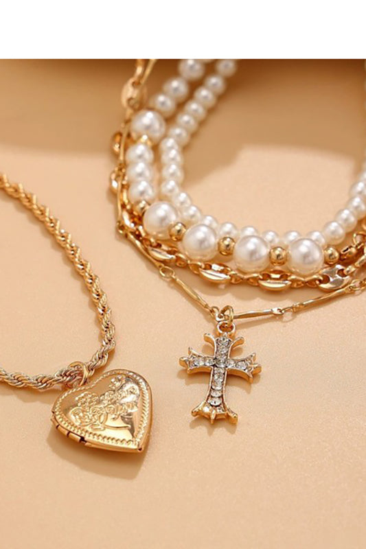 This Says It All Layered Necklace-[option4]-[option5]-Cute-Trendy-Shop-Womens-Boutique-Clothing-Store