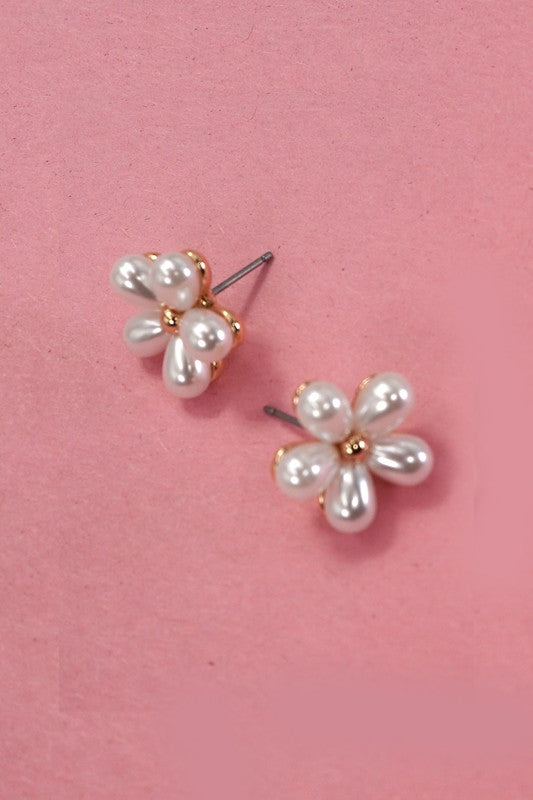 In The Air Pearl Flower Earrings-[option4]-[option5]-Cute-Trendy-Shop-Womens-Boutique-Clothing-Store