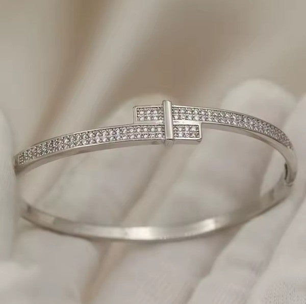 Tell Me Later Silver Crystal Bangle-[option4]-[option5]-Cute-Trendy-Shop-Womens-Boutique-Clothing-Store