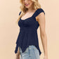 Call Me Navy Lace Fly-Away Sleeve Top-[option4]-[option5]-Cute-Trendy-Shop-Womens-Boutique-Clothing-Store
