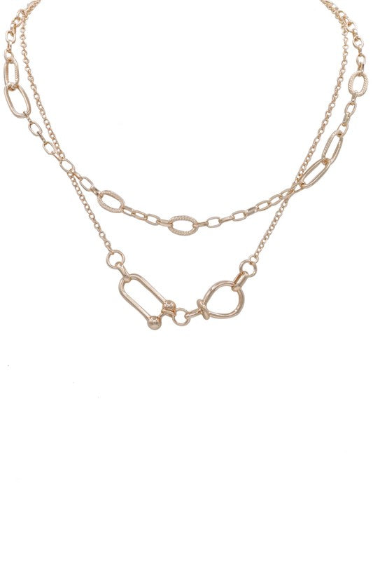 Moving On Gold Layered Chain Necklace-[option4]-[option5]-Cute-Trendy-Shop-Womens-Boutique-Clothing-Store