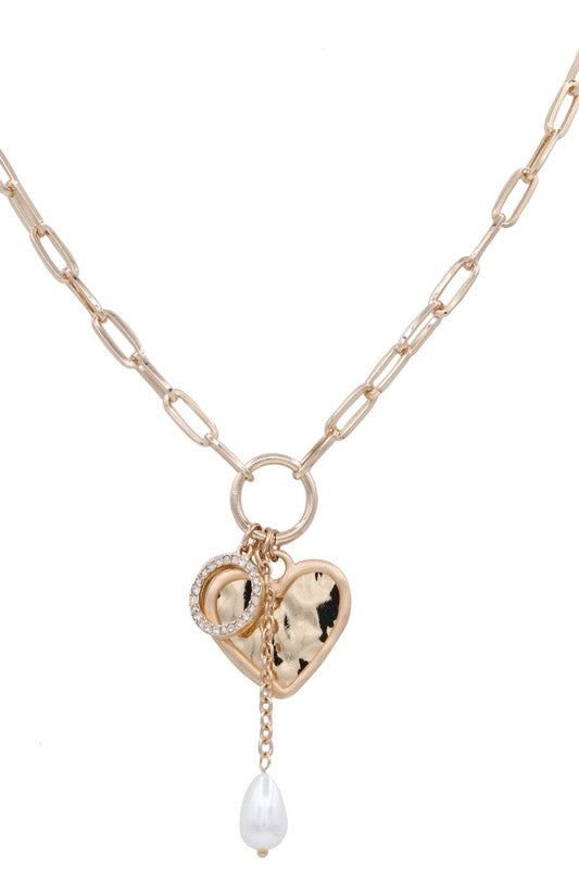 Time To Leave Heart Dangle Pearl Necklace-[option4]-[option5]-Cute-Trendy-Shop-Womens-Boutique-Clothing-Store