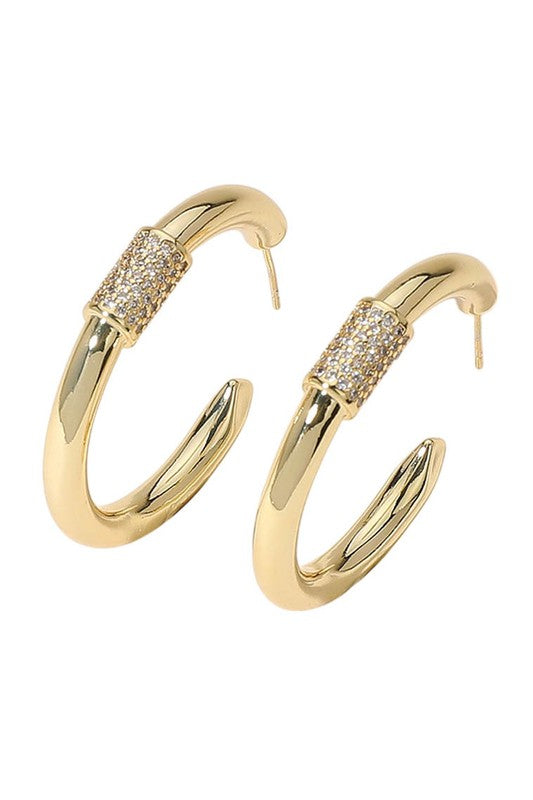 What A Feeling Gold Hoops-[option4]-[option5]-Cute-Trendy-Shop-Womens-Boutique-Clothing-Store