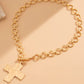 Time For Family Gold Cross Necklace-[option4]-[option5]-Cute-Trendy-Shop-Womens-Boutique-Clothing-Store