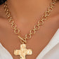 Time For Family Gold Cross Necklace-[option4]-[option5]-Cute-Trendy-Shop-Womens-Boutique-Clothing-Store