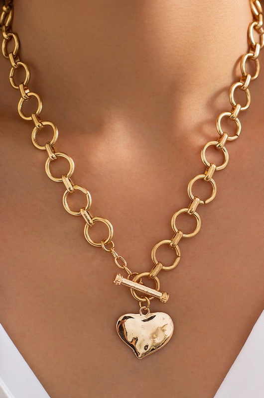 Take Me Riding Heart Necklace