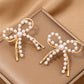 Feel The Wind Pearl Gold Bow Earrings-[option4]-[option5]-Cute-Trendy-Shop-Womens-Boutique-Clothing-Store