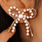 Feel The Wind Pearl Gold Bow Earrings-[option4]-[option5]-Cute-Trendy-Shop-Womens-Boutique-Clothing-Store