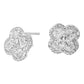 Take Your Pick Quatefoil Earrings Silver/Clear-[option4]-[option5]-Cute-Trendy-Shop-Womens-Boutique-Clothing-Store