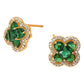 Take Your Pick Quatefoil Earrings Green-[option4]-[option5]-Cute-Trendy-Shop-Womens-Boutique-Clothing-Store