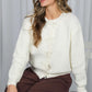 Sweet & Sophisticated Bow Snap Sweater Cream-[option4]-[option5]-Cute-Trendy-Shop-Womens-Boutique-Clothing-Store