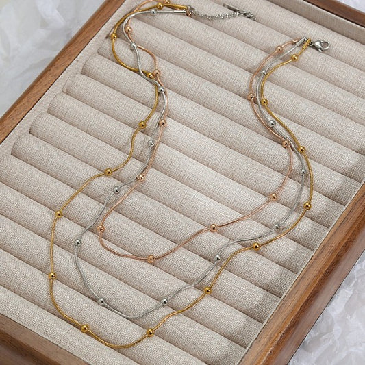 See The Difference Triple Strand Necklace-[option4]-[option5]-Cute-Trendy-Shop-Womens-Boutique-Clothing-Store