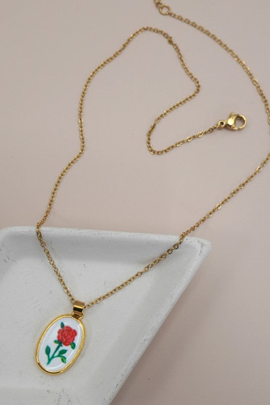 Perfect For Mom Handmade Necklace-Red-Cute-Trendy-Shop-Womens-Boutique-Clothing-Store