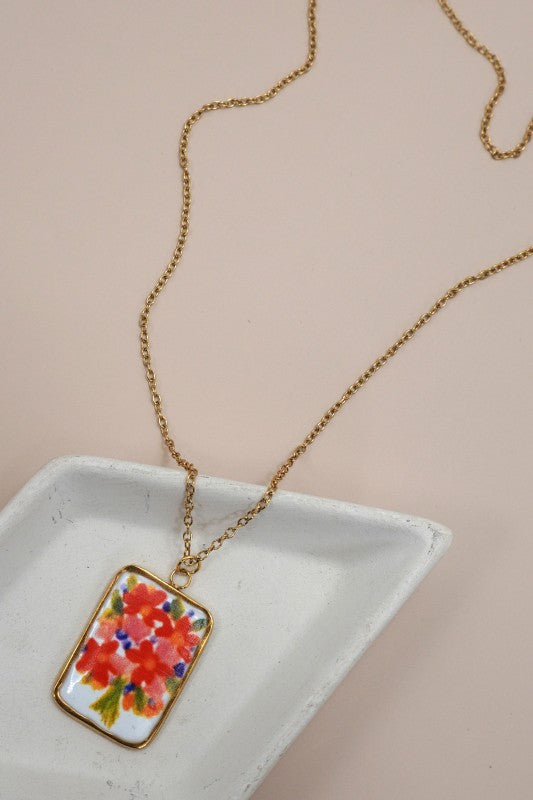 Perfect For Mom Handmade Necklace-Orange-Cute-Trendy-Shop-Womens-Boutique-Clothing-Store