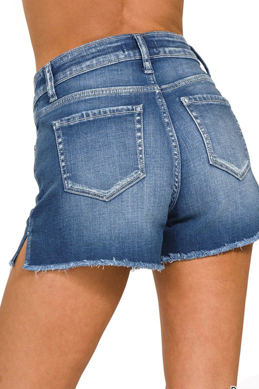 Music On The Beach Denim Shorts-[option4]-[option5]-Cute-Trendy-Shop-Womens-Boutique-Clothing-Store