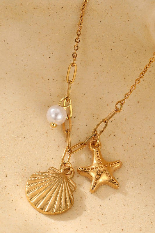 Off To The Beach Charm Necklace-[option4]-[option5]-Cute-Trendy-Shop-Womens-Boutique-Clothing-Store