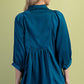 Ready For Rain Teal Puff Sleeve Top-[option4]-[option5]-Cute-Trendy-Shop-Womens-Boutique-Clothing-Store