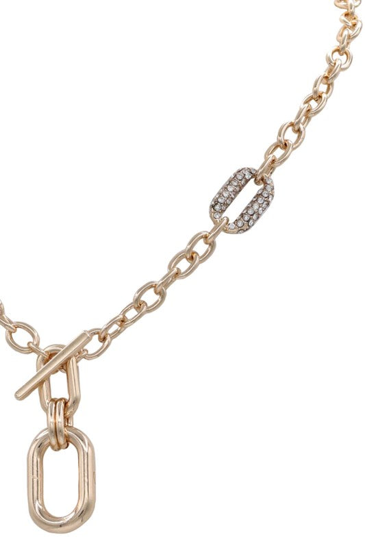 Part Of The Story Chain Toggle Necklace-[option4]-[option5]-Cute-Trendy-Shop-Womens-Boutique-Clothing-Store