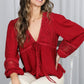 Enjoy This Time Burgundy Eyelet Top-[option4]-[option5]-Cute-Trendy-Shop-Womens-Boutique-Clothing-Store