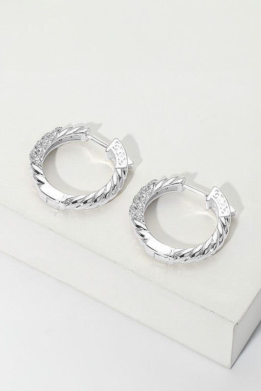 Good Habits CZ Gold Hoops-Silver-[option4]-[option5]-Cute-Trendy-Shop-Womens-Boutique-Clothing-Store
