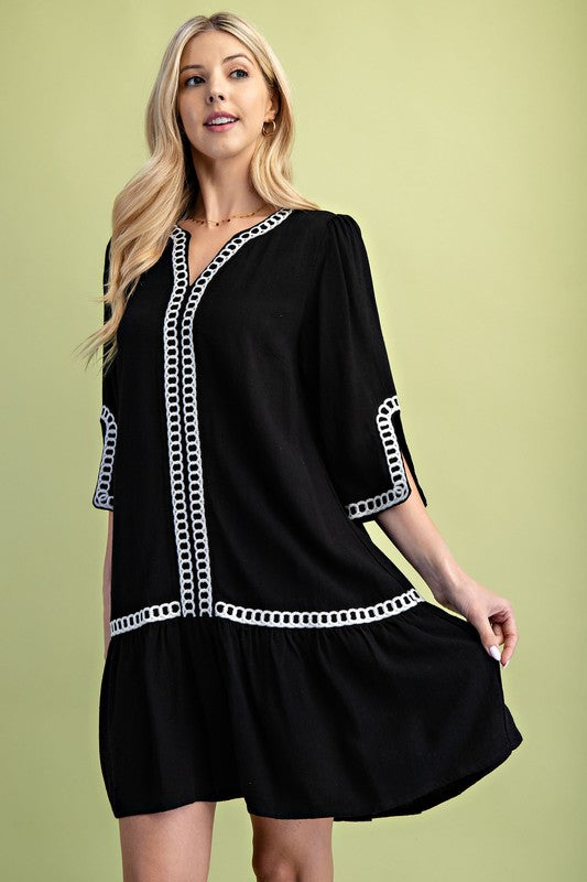 Dinner With Friends Black Dress.-[option4]-[option5]-Cute-Trendy-Shop-Womens-Boutique-Clothing-Store