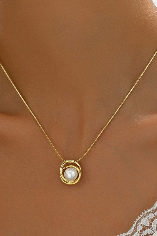 You Are The Reason Pearl Set In Gold Necklace-[option4]-[option5]-Cute-Trendy-Shop-Womens-Boutique-Clothing-Store