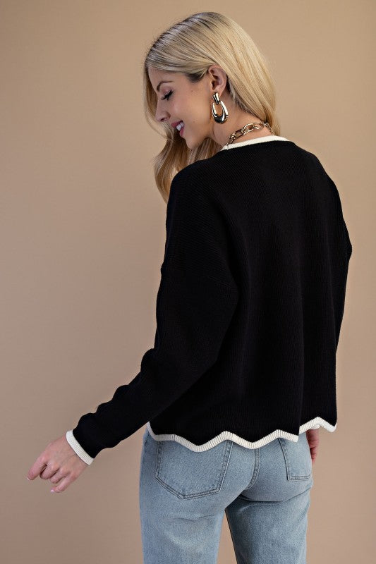 What Friends Are For Black Sweater-[option4]-[option5]-Cute-Trendy-Shop-Womens-Boutique-Clothing-Store