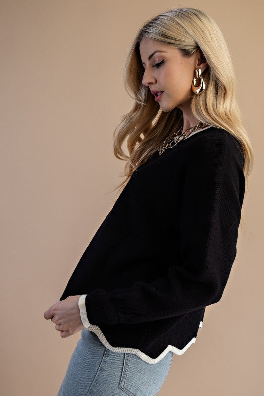 What Friends Are For Black Sweater-[option4]-[option5]-Cute-Trendy-Shop-Womens-Boutique-Clothing-Store