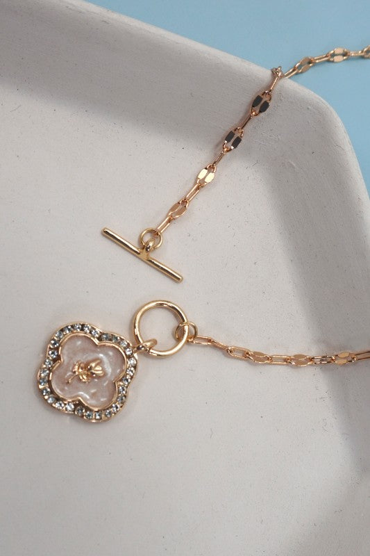 Meet Me Later Rose Charm Necklace-[option4]-[option5]-Cute-Trendy-Shop-Womens-Boutique-Clothing-Store