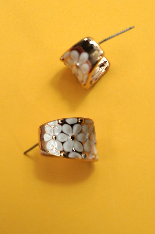 Tell The Story Flower Hoops-[option4]-[option5]-Cute-Trendy-Shop-Womens-Boutique-Clothing-Store