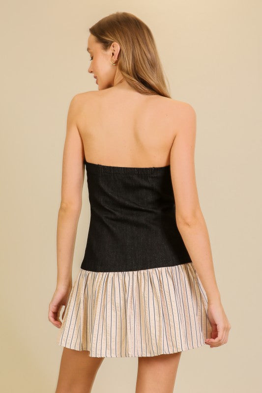 Could Be A Late Night Strapless Dress-Cute-Trendy-Shop-Womens-Boutique-Clothing-Store